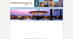 Desktop Screenshot of middleeasternhotels.com