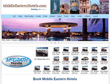 Tablet Screenshot of middleeasternhotels.com
